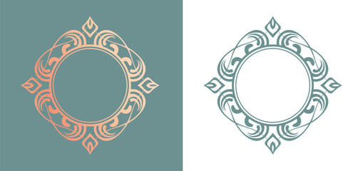 アンティークなフレームデザイン