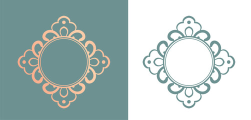 アンティークなフレームデザイン