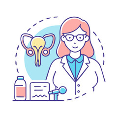 gynecologist icon, gynecologist vector illustration-simple illustration of gynecologist, perfect for gynecologist logos and icons