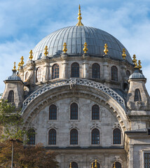 Obraz premium The Nusretiye Mosque (Nusretiye Camii) is an ornate mosque located in Tophane district of Beyoğlu, Istanbul, Turkey.