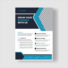 flyer. newest trendy creative corporate multipurpose minimal official business advertising magazine poster flyer with creative corporate trendy geometric shape template print design 
