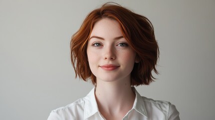 Fototapeta premium Young Woman with Red Hair