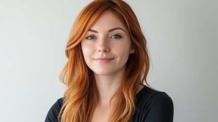 Portrait of a Woman with Red Hair