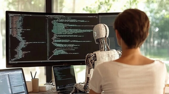 exploring the future of programming with AI: human-robot collaboration in software development and coding using advanced technology for machine learning code generation and automated code writing