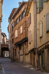  France - Albi - Half-Timbered Houses and Old Town Streets