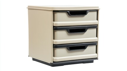 Compact Storage Box with Three Drawers for Organization