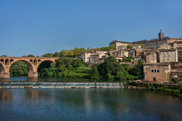 Obraz premium France - Albi - Tarn River and Bridge