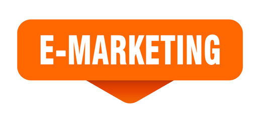 e-marketing sticker. e-marketing sign on transparent background