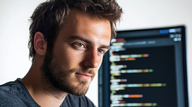 Developer Working on Code