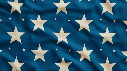 Fototapeta premium Seamless Blue Background with Serene Star Pattern in High Quality