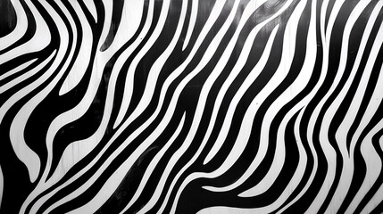 Fototapeta premium Abstract Zebra Stripes Pattern, Black and White Animal Print Texture Background 