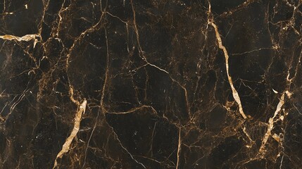 Elegant Black Marble with Golden Veins in High-Resolution Detail