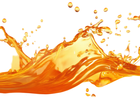 Isolated Orange Juice Splash