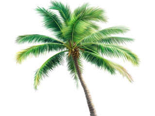Isolated Realistic Palm Tree