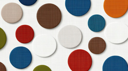 Colorful dots on textured background create playful and modern design