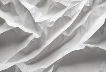 Obraz premium A wrinkled white paper poster with creases and folds, showing a unique texture, paper with creases, distressed surface, aged look