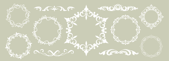 高級感のあるビンテージ調のフレームデザインセット