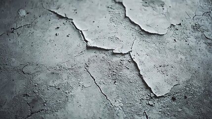 Obraz premium Textured Grungy Concrete Surface with Cracked Detail in Urban Setting