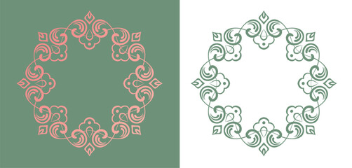 高級感のあるビンテージ調のフレームデザインセット