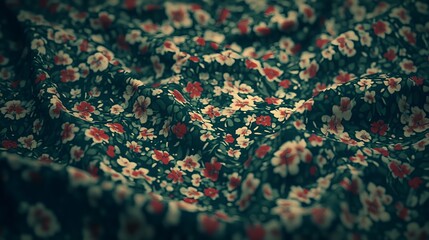 Obraz premium Classic Vintage Floral Pattern in Muted Pastels on Fabric Surface