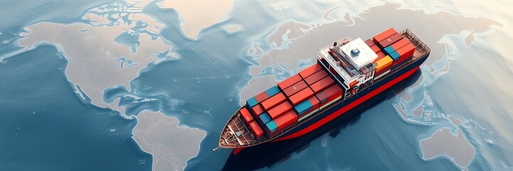 Business logistic import export and transport industry.