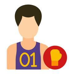 Athlete Male Icon Style