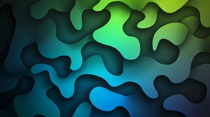 Tranquil Blue and Green Gradient Pattern for High-Quality Designs