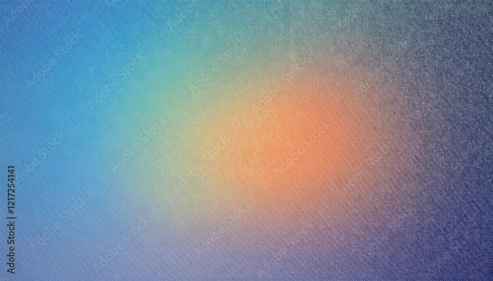 Poster minimalist gradient background in soft pastel tones of orange and blue, perfect for web design, pres