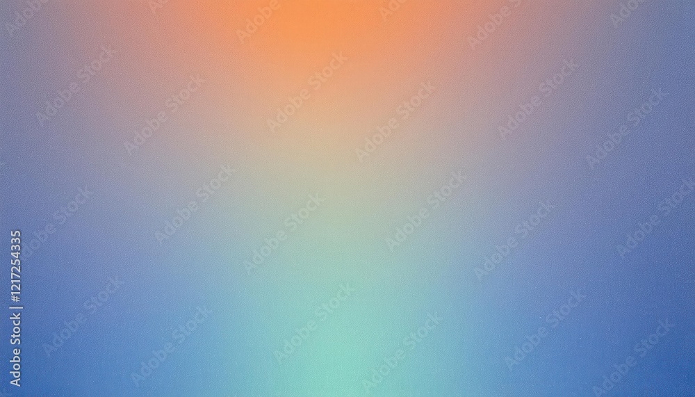 Poster minimalist gradient background in soft pastel tones of orange and blue, perfect for web design, pres