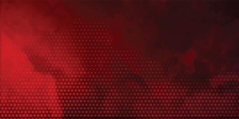 Dark red grunge stripes abstract banner design. Geometric tech vector background