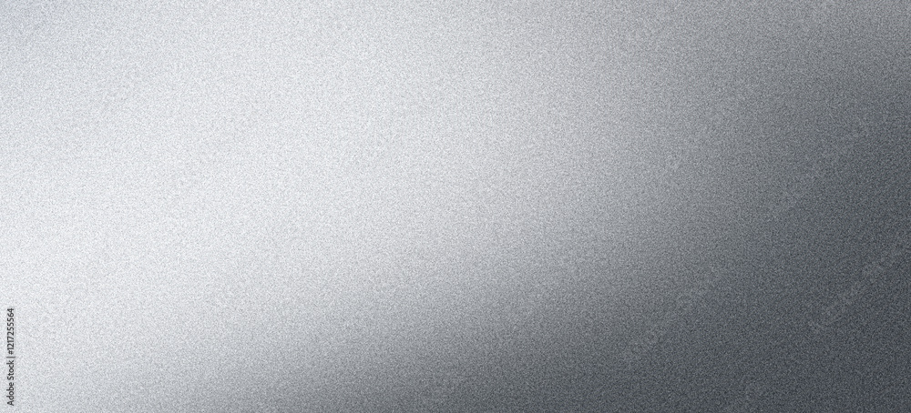 Wall mural smooth gray gradient background, grainy grayscale noise texture monochrome subtle gradient header ba