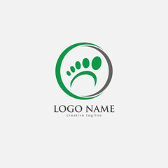 Foot Care logo fully editable vector template