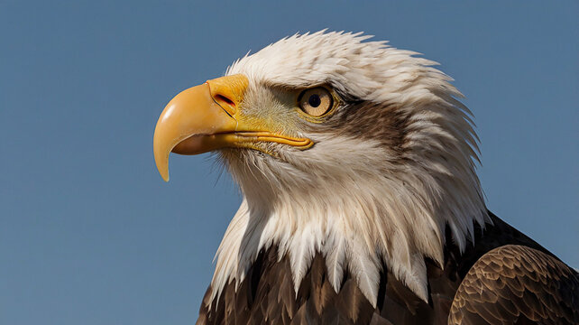 Close up portrait of a bald eagle