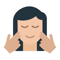 Facial Treatment Icon Style