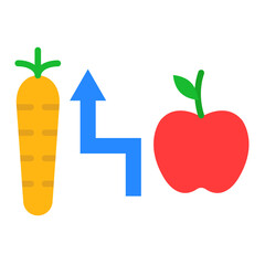 Calorie Intake Icon Style