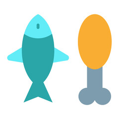 Low Carb Diet Icon Style