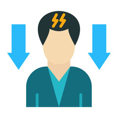 Lower Stress Levels Icon Style