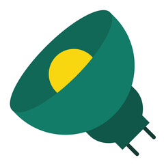 Halogen Lamp Icon Style
