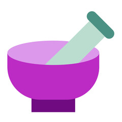 Mortar And Pestle Icon Style