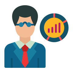 Data Scientist Male Icon Style