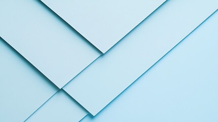 Fototapeta premium Abstract Blue Paper Layers Geometric Design