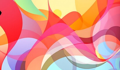 Obraz premium Dynamic abstract waves with vibrant curves, fluid motion, and smooth gradients in a playful design. Energetic digital illustration of organic patterns and geometric abstraction