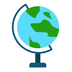 Globe Stand Icon Style