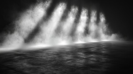 Texture overlays with a mystery fog effect for text or space. Incorporates smoke chemistry and a神秘 vibe on a clean background. Stock illustration