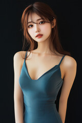 Naklejka premium キャバクラ嬢・ラウンジ嬢の女性の宣材写真