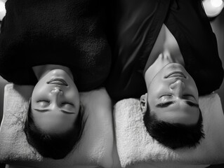 Facial massage in progress, offering relaxation and beauty benefits.