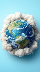 air pollution PM2.0, a minimalistic flat design of a globe wrapped in smog, emphasizing the global air pollution crisis, super detail, advertising quality, ultra-realistic lighting