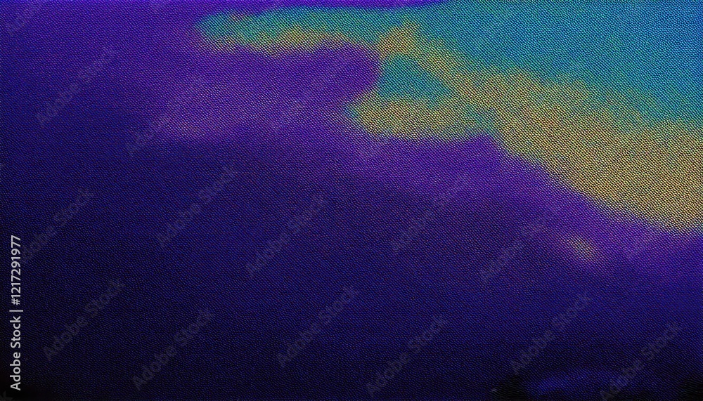 Aufkleber abstract gradient fabric texture with vibrant green, purple, and blue hues creating a dynamic flow, 
