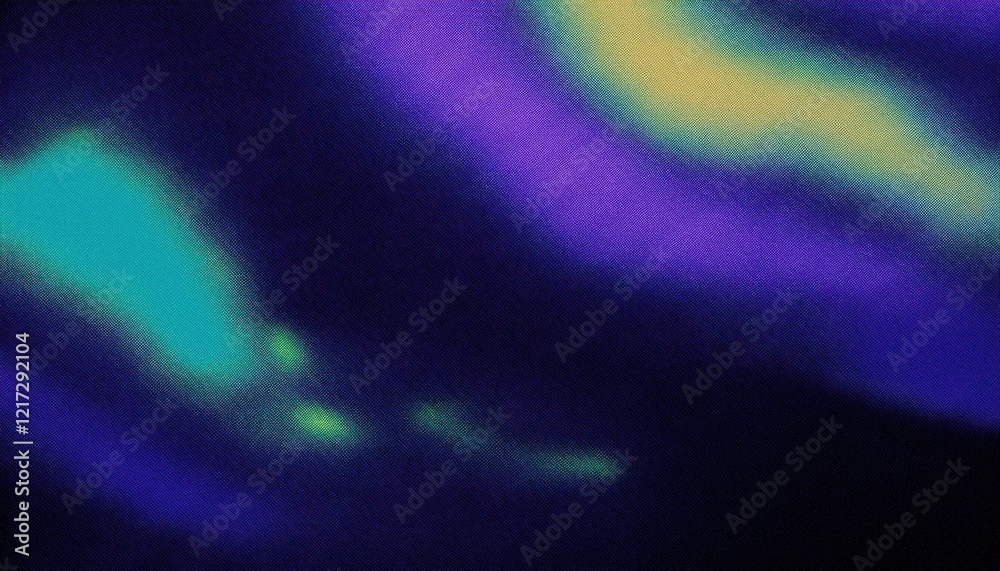 Aufkleber abstract gradient fabric texture with vibrant green, purple, and blue hues creating a dynamic flow, 