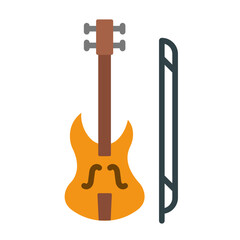 Naklejka premium Violin Icon Style